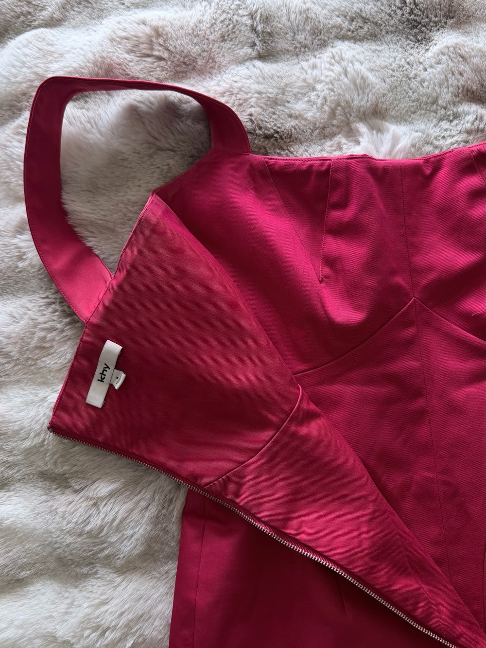 KHY Red satin corset mini dress - 8 - Picture 7 of 7